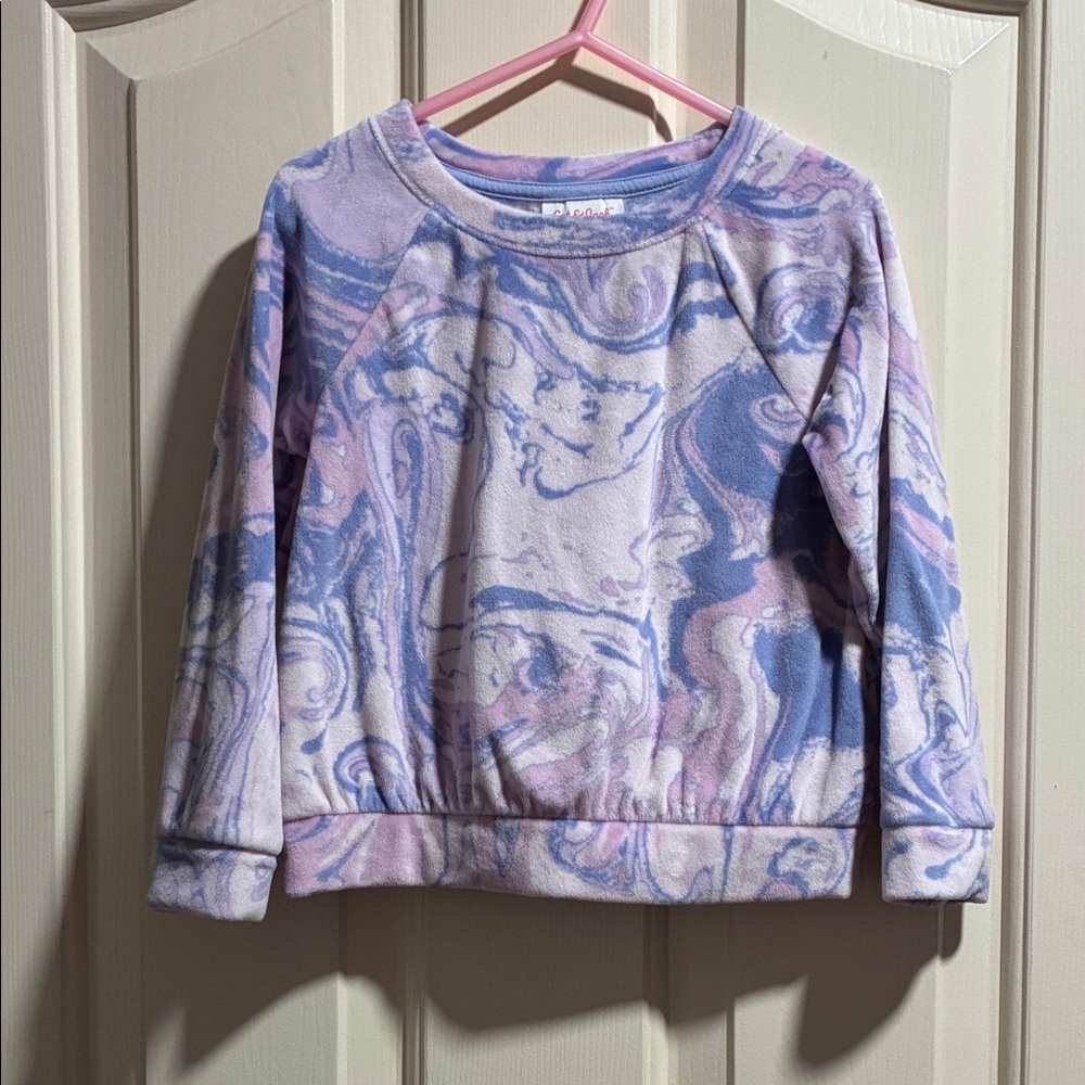 Cat & Jack Purple and Blue Swirl Sweater